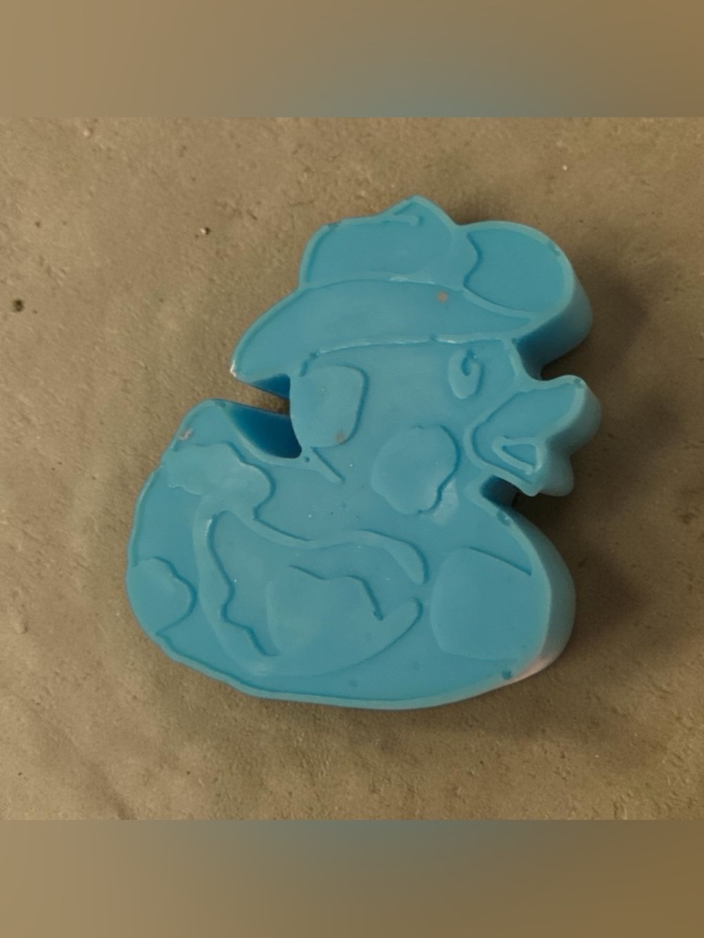 Vanilla rum soap duck 3x3in 8oz handmade shea butter based